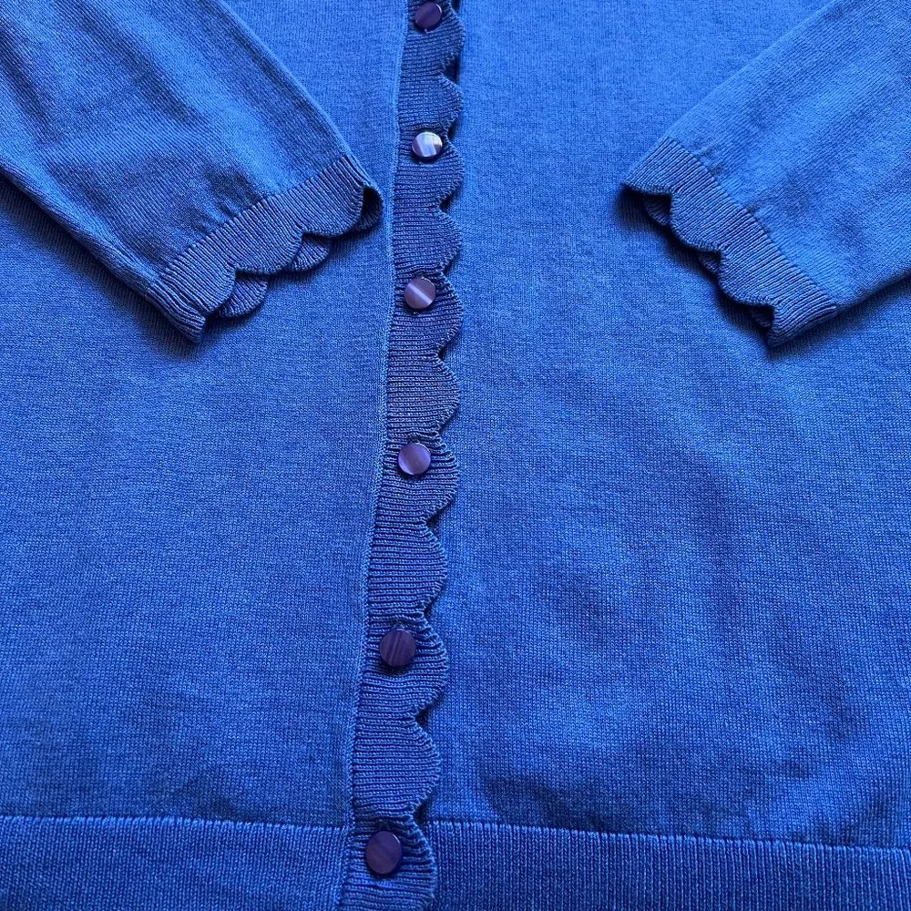 TALBOTS - Charming Cardigan - Scallop -- NEW with Tag - Picture 6 of 11